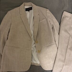 Women Beige Blazer Suit pants size 4 with tags Blazer size 2
